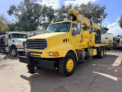 National 600D mounted on 2004 Sterling LT9500 T/A Flatbed Truck