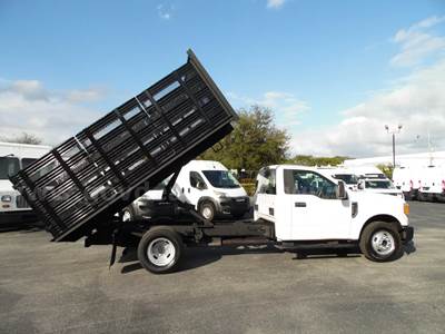 Ford F-350 Flatbed Stake Dump Truck  42,949 Miles