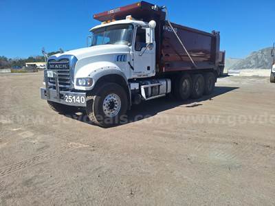 2018 Mack Granite GU713 Tri/A Dump Truck
