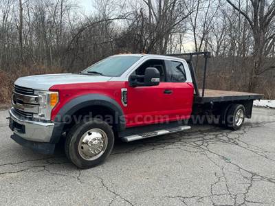 2017 Ford F-550 4x4 FlatBed Truck DIESEL with 78k Miles
