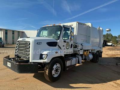 2015 Freightliner 108SD with New Way 24 Cu Yard Side Load Garbage Truck