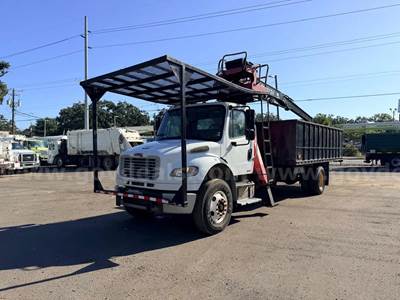 Prentice 2124 mounted on 2010 Freightliner M2 106 S/A Grapple Truck