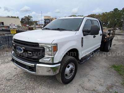 2021 Ford F-350 XL SD 4x4 Crew Cab Flatbed Dually