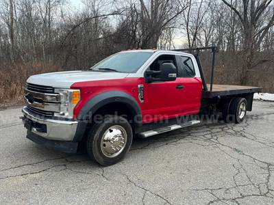 2017 Ford F-550 4x4 FlatBed Truck DIESEL with 78k Miles