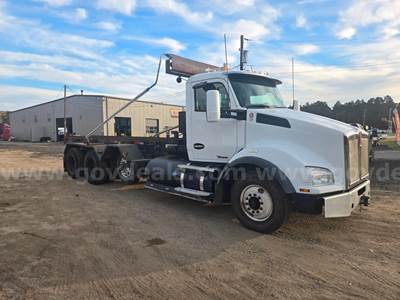 2016 kw t880 cable hoist roll off truck