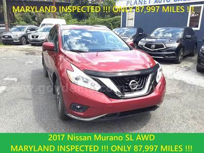 2017 Nissan Murano SL AWD....MARYLAND INSPECTED !!! ONLY 87,997 MILES !!!