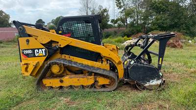 2016 Caterpillar 299D2 XHP Skid Steer/ 2018 Caterpillar HM415 Mulching head