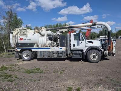 2009 International 7400 Vac-Con Single Axel Flusher HydroVac Truck