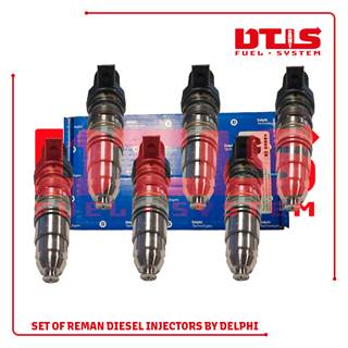 EX634434 (ISX) – 6 Injectors Set- $3,440+$600.00 Core Charge – REMAN by Delphi – Free Shipping in all orders
