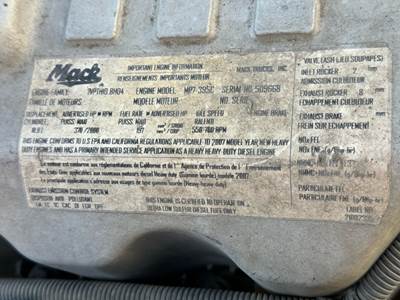 2007 Mack MP7 Engine