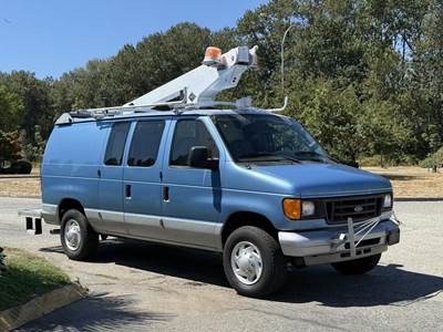 Ford Econoline E-350 Cargo Van with Versalift Bucket