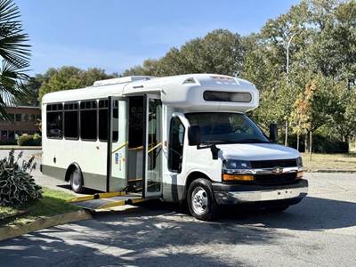 Chevrolet Express G4500 19-Passenger Kneeling Wheelchair Accessible Bus - Duramax Diesel