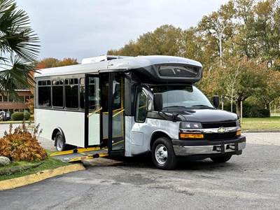 Chevrolet Express 4500 22-Passenger Shuttle Bus with Wheelchair Ramp