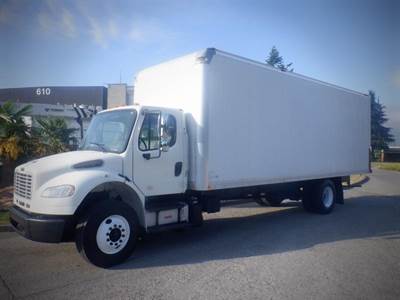 Freightliner M2 106 Medium Duty 24 foot Cube Van Diesel Dually With Air Brakes
