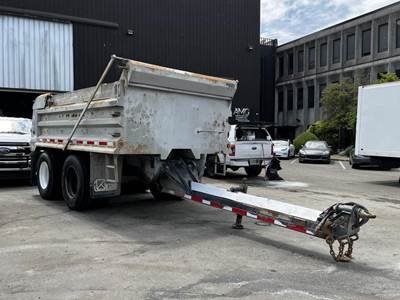 K-Line 16 Foot Steel Tandem Pony 17 Ton Dump Trailer with Air Weigh 