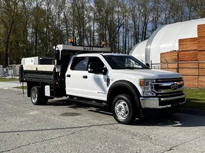 Ford F-550 Crew Cab Powerstroke Diesel Dump Truck 4WD
