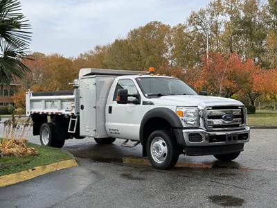 Ford F-550 11-Foot Dump Truck with Aluminum Cabinets & PTO