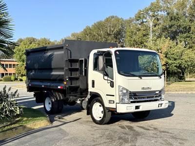 Isuzu NPR HD 10-Foot Dump Truck with Storage Compartments