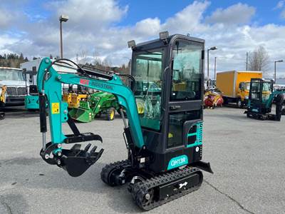 AGT Industrial Green QH13R Mini Excavator 420CC Gas Engine (New)