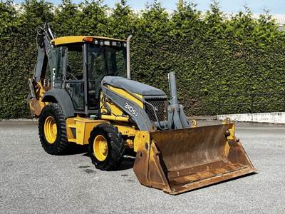 John Deere 310SJ Front-End Loader Extended Backhoe 4-in-1 92 inch Bucket 4x4 Diesel