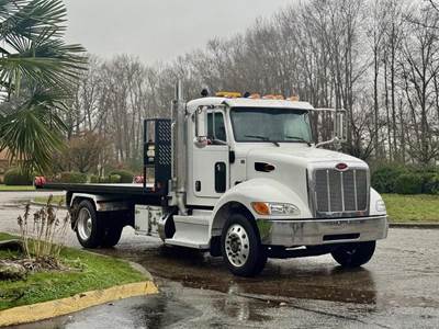 Peterbilt 330 Hook Truck with 16-Foot Roll-Off Deck