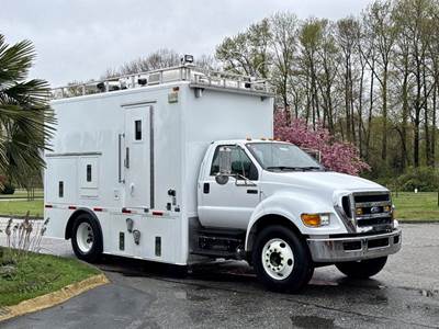 Ford F-650 Cummins Broadcasting Truck with Generator and Satellite Equipment