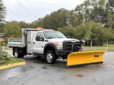 Ford F-450 SD Diesel Dump Truck with Plow and 9-Foot Box