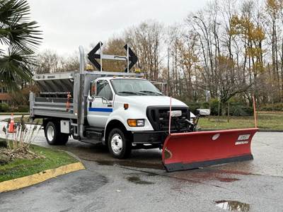 Ford F-650 2013 Ford F-650 Cummins Plow Truck with 12-Foot Dump and Sander