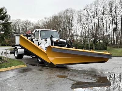Freightliner 108SD Viking Snow Plow Truck with 11-Foot Front Plow and 11-Foot Wing