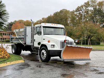 Freightliner FL70 Plow Truck with 11-Foot Dump, Sander, and CAT Power