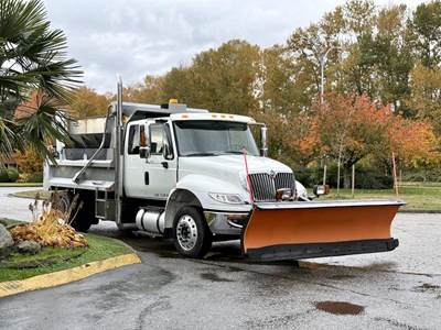 International 4400 Plow Truck with Swenson Sander and 11-Foot Dump Body