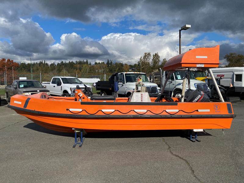2007 Fassmer 20 Foot Fast Rescue Boat with Twin Yamaha Outboard Motors