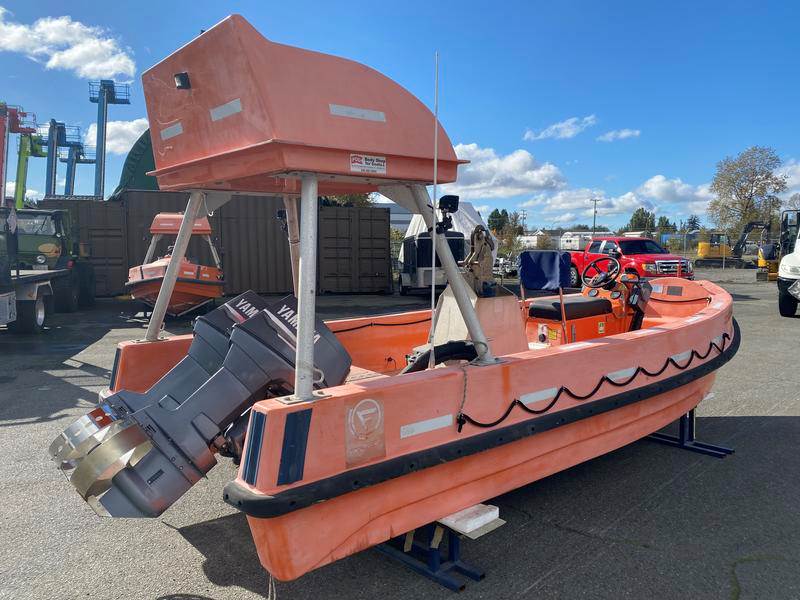 2007 Fassmer 20 Foot Fast Rescue Boat with Twin Yamaha Outboard Motors