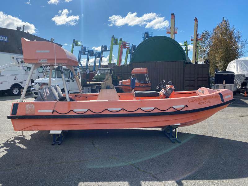 2007 Fassmer 20 Foot Fast Rescue Boat with Twin Yamaha Outboard Motors