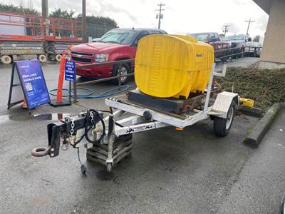 Express 8 Foot Trailer EX Brine Container And 6 Brine Sprayers 8 Foot Trailer