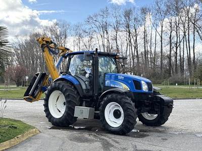 New Holland T6030 4x4 Diesel Tractor with Ditch Mower