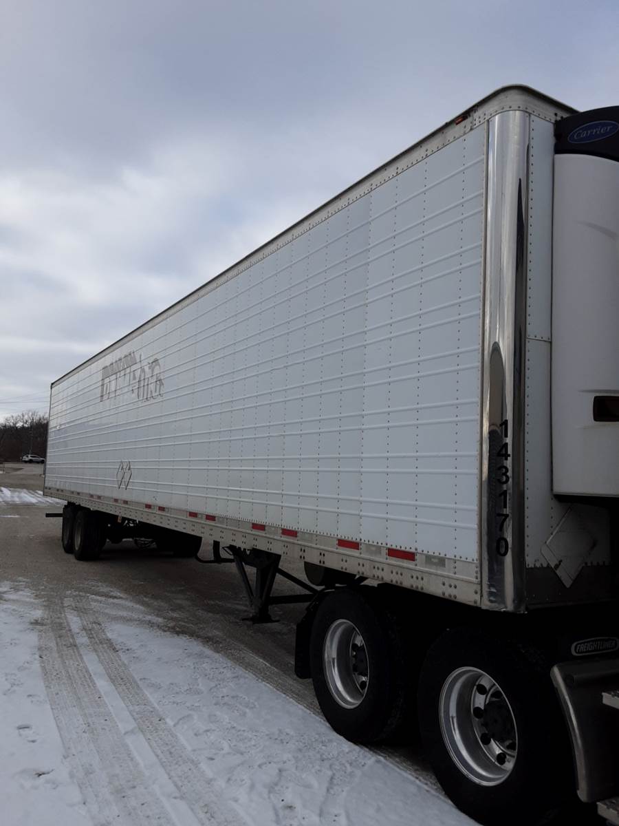 2014 53x102 Wabash Reefer Trailer, Carrier X2 2500 APX with 13,526