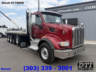 Peterbilt 567 Tri Axle Curtain Side Truck - Paccar, 510HP, 12 Speed Amt