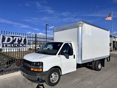 Chevrolet Express 3500 Box Truck - 360HP, 6 Speed Automatic, Roll up Door, Liftgate
