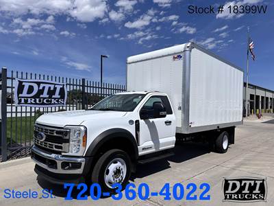 Ford F-550 16 ft Box Truck - 330HP, 10 Speed Automatic, Roll up Door