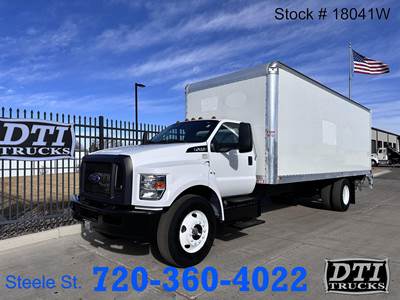 Ford F-650 XL 24 ft Box Truck - 325HP, 6 Speed Automatic, Roll up Door, Liftgate