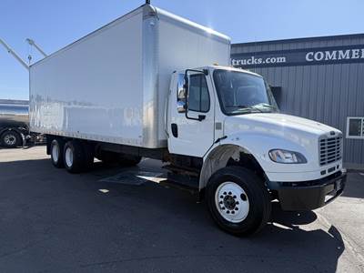 Freightliner M2 106 28 ft Box Truck - 350HP, 6 Speed Automatic, Roll up Door