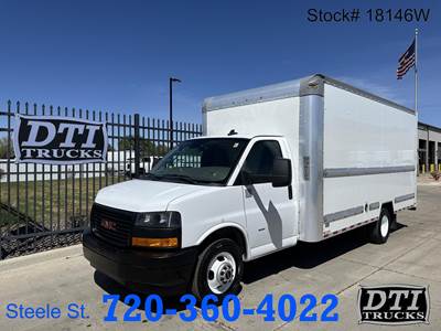 GMC Savana G3500 16 ft Box Truck - 350HP, 6 Speed Automatic, Roll up Door