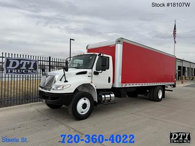 International MV Box Truck - 220HP, Automatic, Liftgate