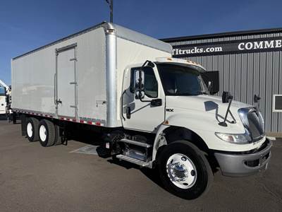 International MV 24 ft Box Truck - 330HP, 6 Speed Automatic, Roll up Door