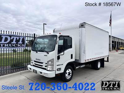 Isuzu NPR 14 ft Box Truck - 6 Speed Automatic, Roll up Door