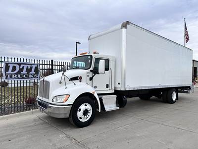 Kenworth T270 28 ft Box Truck - 300HP, 6 Speed Allison Rds Automatic, Roll up Door, Liftgate