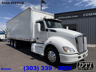 Kenworth T680 27 ft Box Truck - 455HP, Amt, Roll up Door, Liftgate