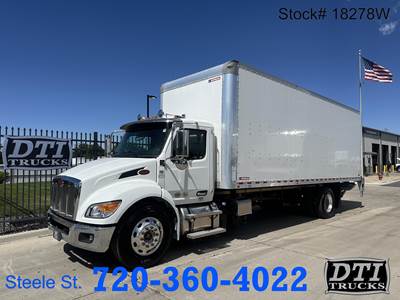 Peterbilt 536 26 ft Box Truck - 300HP, 8 Speed Automatic, Liftgate