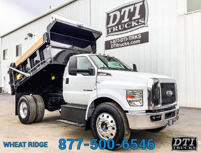Ford F-650 Single Axle Dump Truck - 6.7L POWER STROKE 270HP, 6 Speed Automatic, 10' Dump